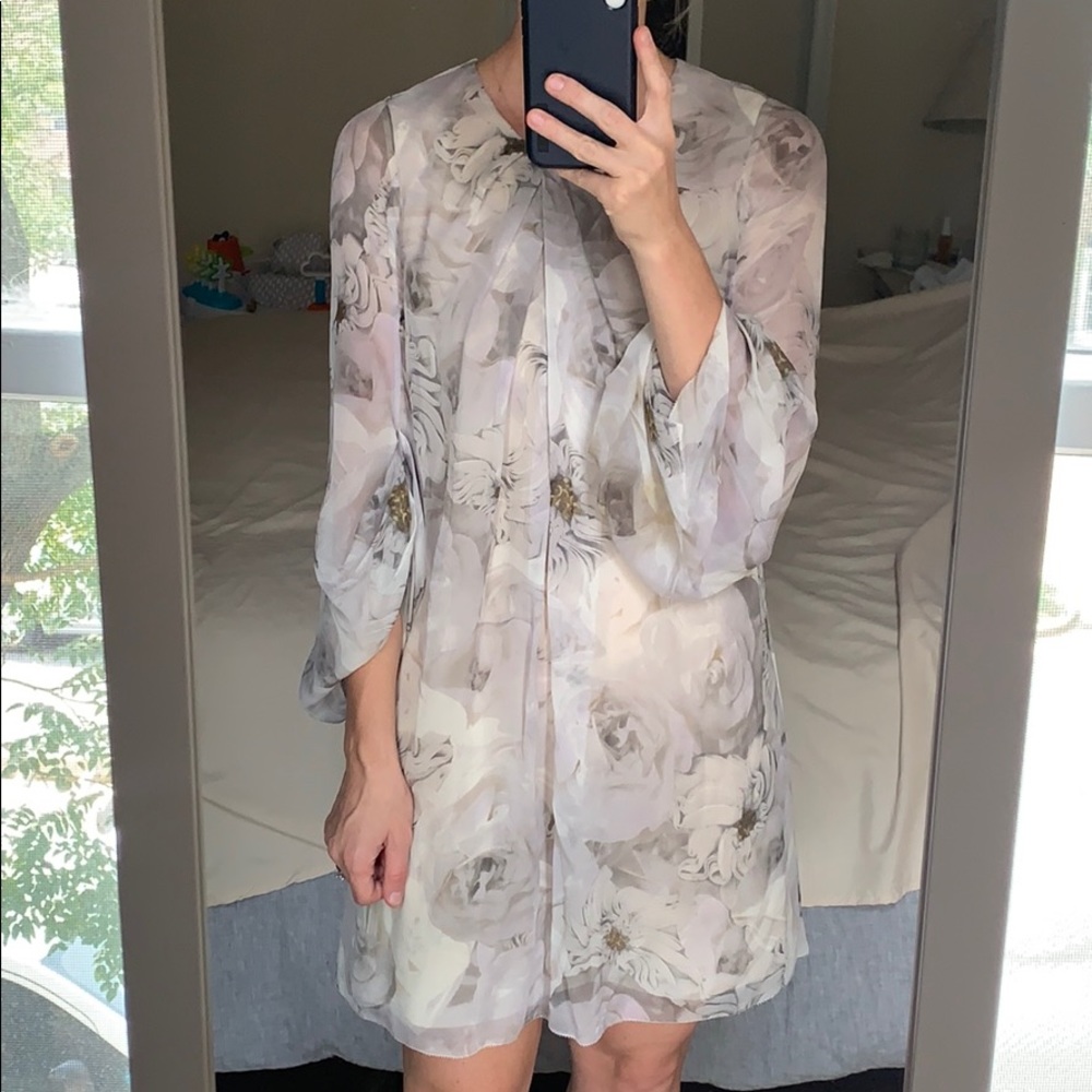 Diane von Furstenberg Purple Floral Dress